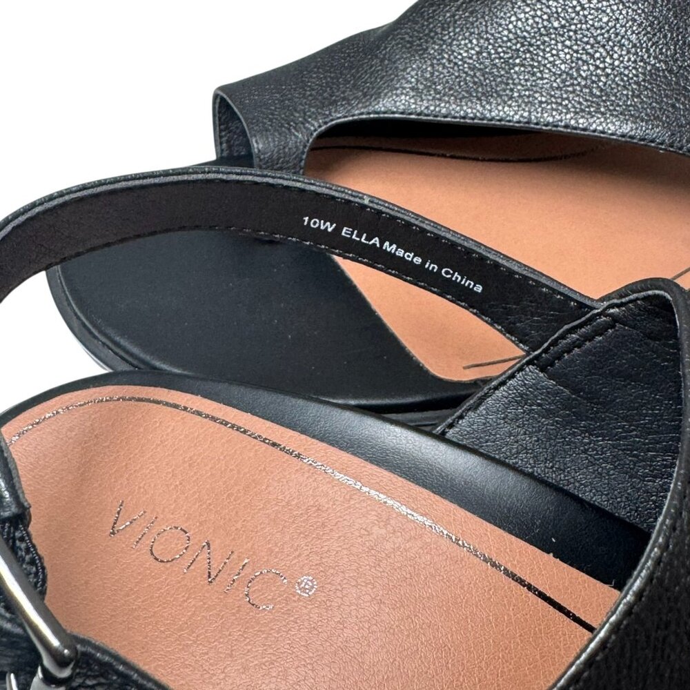 New Vionic Ella Black Toe Loop Arch Support Comfo… - image 4